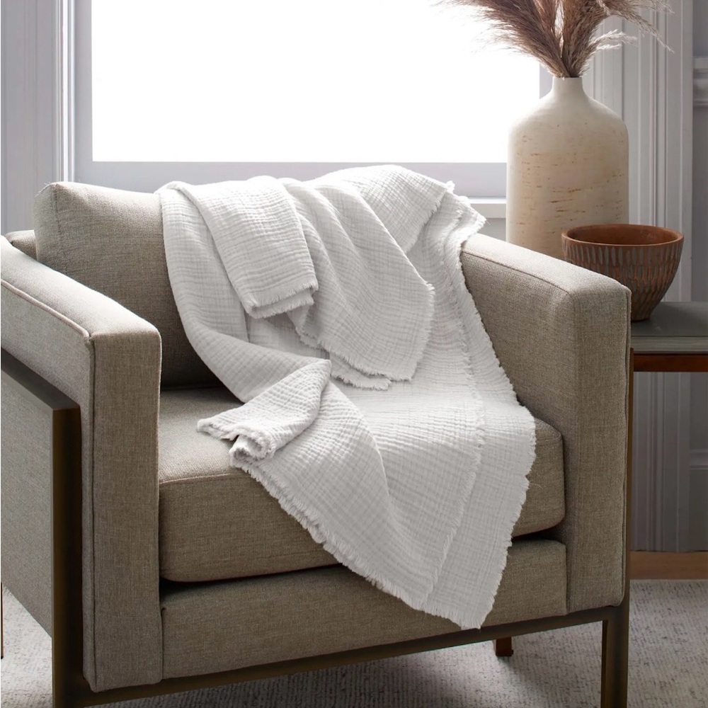 Quince organic air gauze, throw NEW!